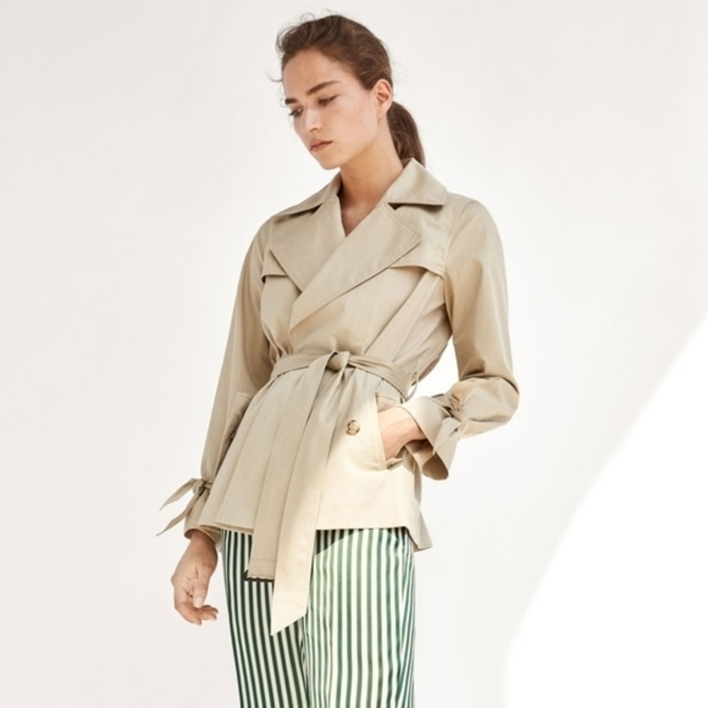 Massimo Dutti Beige Trench Coat
